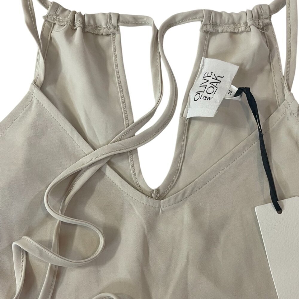 Olive and Oak. Women's blouse, light, fresh, and modern. Beige color. Size XS. - Picture 6 of 7
